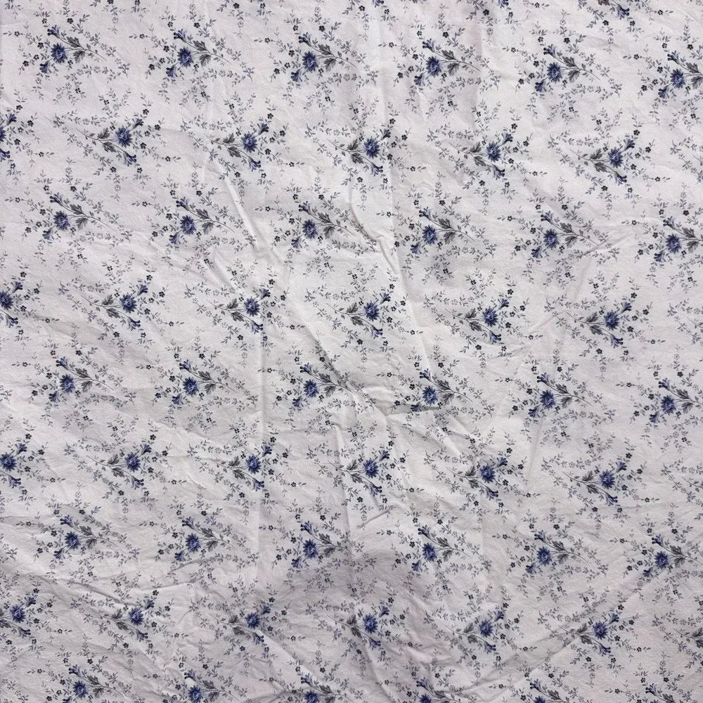 Ralph Lauren Daisy Cottage Chic Blue Floral Twin Fitted & Flat Sheets‎